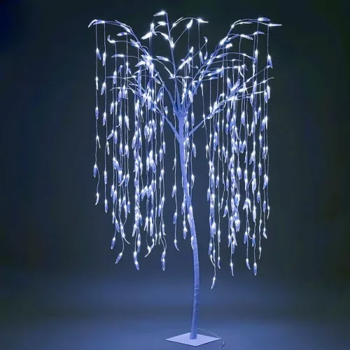 MagicHome, Karácsonyi dísz, fűzfa, 384x LED, hideg fehér, 180 cm