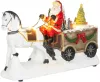MagicHome, Karácsonyi dekoráció, Mikulás lóval, LED, 3xAA, beltéri