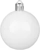 MagicHome, Karácsonyi gömbkészlet, 50 db, 4-5 cm, fehér, csillag, girland, toboz