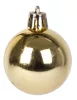 MagicHome, Karácsonyi gömbkészlet, 50 db, 4-5 cm, arany, csillag, girland, toboz