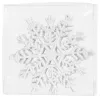 MagicHome, karácsonyi díszhópelyhek, fehér, 6 db, 12 cm