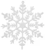 MagicHome, karácsonyi díszhópelyhek, fehér, 6 db, 12 cm