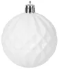 MagicHome, Karácsonyi gömbkészlet, 31 db, 5-6-8-12 cm, fehér-ezüst