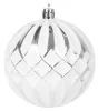 MagicHome, Karácsonyi gömbkészlet, 31 db, 5-6-8-12 cm, fehér-ezüst