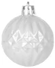 MagicHome, Karácsonyi gömbkészlet, 31 db, 5-6-8-12 cm, fehér-ezüst