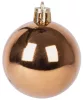 MagicHome, Karácsonyi gömbök, 8 db, fehér-ezüst-bronz, 5 cm