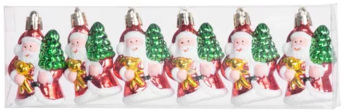 MagicHome, karácsonyi díszmikulás, 6 db-os, 6 cm