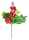 MagicHome Karácsonyi ág, bogyókkal és almával, 21 cm