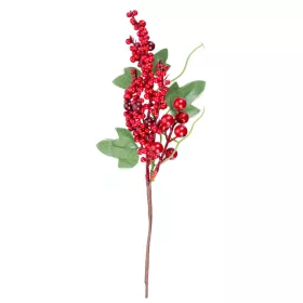 MagicHome Karácsonyi ág, bogyókkal, piros, 31 cm