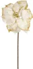 MagicHome, Karácsonyi Mikulásvirág, fehér, szár: 38 cm, virágméret: 24 cm