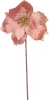 MagicHome, Karácsonyi Mikulásvirág, rózsaszín, szár: 38 cm, virágméret: 24 cm