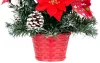MagicHome Karácsonyi, díszített Karácsonyfa, piros, 41 cm