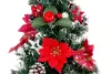 MagicHome Karácsonyi, díszített Karácsonyfa, piros, 41 cm