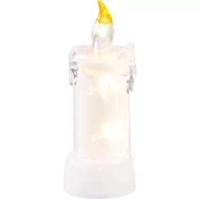   MagicHome, Karácsonyi gyertya, 3x LED, meleg fehér, beltéri, 5x13,5 cm