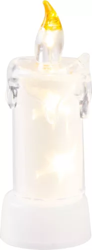 MagicHome, Karácsonyi gyertya, 3x LED, meleg fehér, beltéri, 5x13,5 cm