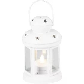   MagicHome, Karácsonyi lámpás, meleg fehér LED gyertyával, 10x15/20 cm, mozgó láng