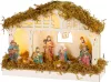 MagicHome, Karácsonyi dekoráció, betlehem, 5x LED meleg fehér, 3xAA, beltéri, 26,3x7,3x19,2 cm