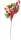 MagicHome Karácsonyi ág, bogyókkal és levelekkel, piros, 32 cm