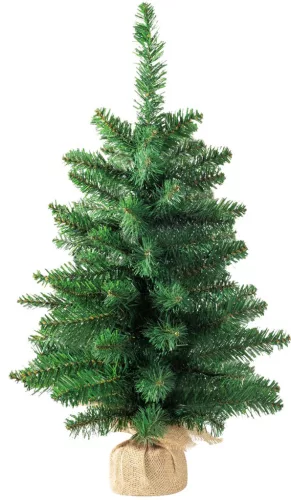 MagicHome Karácsonyi Leo Karácsonyfa, juta zsákos jegenyefenyő, extra sűrű, 60 cm