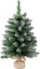 MagicHome Karácsonyi Belo Karácsonyfa, juta zsákos jegenyefenyő, havas végek, extra sűrű, 60 cm