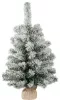 MagicHome Karácsonyi Snowy Karácsonyfa, juta zsákos jegenyefenyő, havas, 60 cm