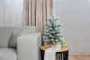 MagicHome Karácsonyi Snowy Karácsonyfa, juta zsákos jegenyefenyő, havas, 60 cm