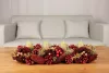 MagicHome Karácsony, Ikebana, természetes, piros, adventi, 50x16x9 cm