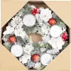 MagicHome, karácsonyi Koszorú, természetes, fehér, adventi, 30 cm