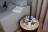 MagicHome, karácsonyi Koszorú, természetes, fehér, adventi, 30 cm