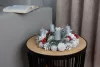 MagicHome, karácsonyi Koszorú, természetes, fehér, adventi, 30 cm