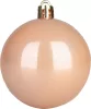 MagicHome, Karácsonyi gömbök, 12 db, rózsaarany, 6 cm