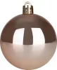 MagicHome, Karácsonyi gömbök, 12 db, rózsaarany, 6 cm