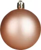 MagicHome, Karácsonyi gömbkészlet, 65 db, rózsaarany, vegyes