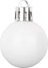 MagicHome, Karácsonyi gömbkészlet, 24 db, fehér, 3 cm