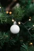 MagicHome, Karácsonyi gömbkészlet, 24 db, fehér, 3 cm