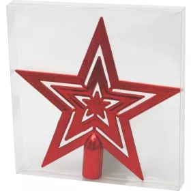 MagicHome, Karácsonyi díszcsillag, piros, 1 db, 20 cm