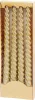 MagicHome, karácsonyi gyertya, 25 cm, 4 db, arany, csavart