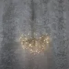 MagicHome, Karácsonyi dekoráció, tűzijáték világítás, 72 LED meleg fehér, függő, arany, 25 cm