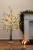 MagicHome Karácsonyi Fenyő Karácsonyfa, 48 meleg fehér LED, egyszerű világítás, havas, 120 cm