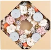 MagicHome karácsony, adventi Koszorú, rózsaszín-narancssárga, 30 cm