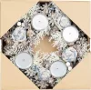 MagicHome karácsony, adventi Koszorú, kék-fehér, 30 cm