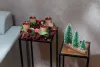 MagicHome Karácsony, adventi koszorú, piros, 30 cm
