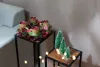 MagicHome Karácsony, adventi koszorú, piros, 30 cm