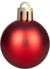 MagicHome, Karácsonyi gömbkészlet, 47 db, piros, vegyes