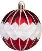 MagicHome, Karácsonyi gömbkészlet, 39 db, piros, vegyes