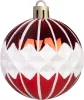 MagicHome, Karácsonyi gömbkészlet, 39 db, piros, vegyes