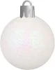 MagicHome, Karácsonyi gömbkészlet, 21 db, fehér-ezüst, vegyes