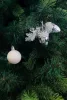 MagicHome, Karácsonyi gömbkészlet, 21 db, fehér-ezüst, vegyes