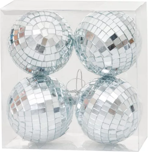 MagicHome, Karácsonyi díszgömbök, 4 db, 8 cm