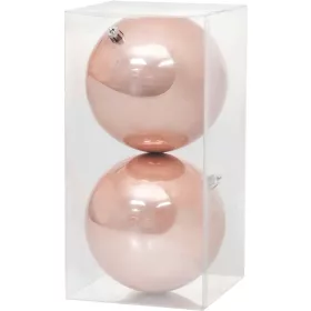 MagicHome, Karácsonyi gömbök, 2 db, rózsaszín, 12 cm